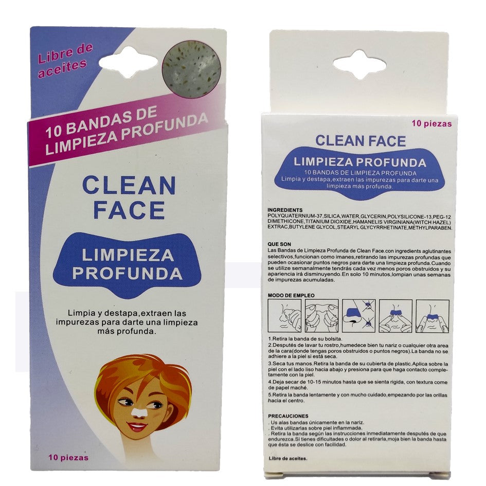 Bandas Adhesivas para Puntos Negros Clean Face ®