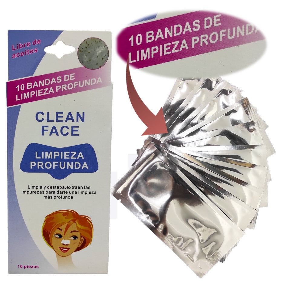 Bandas Adhesivas para Puntos Negros Clean Face ®