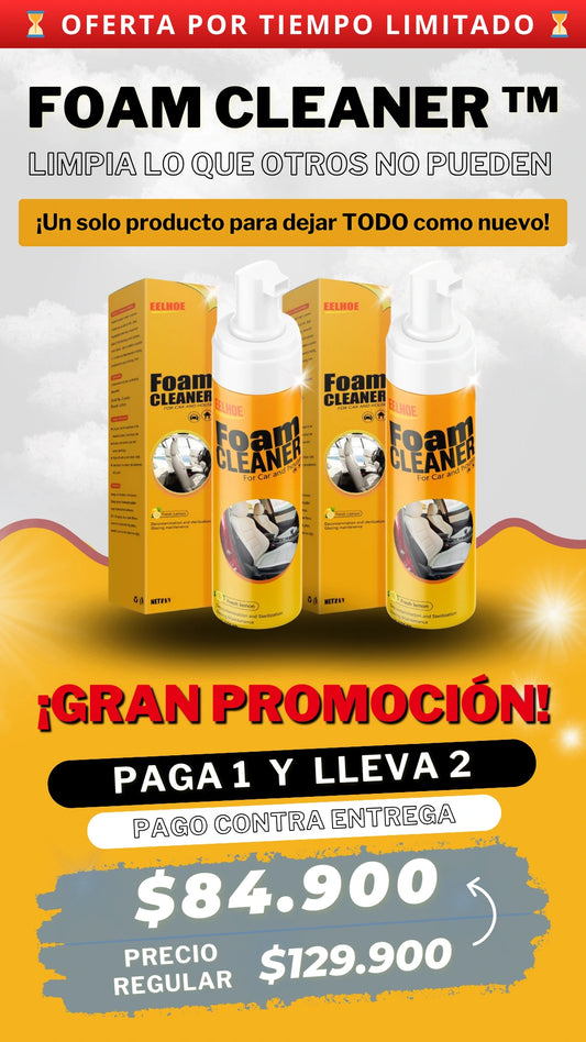 PAGA 1 LLEVA 2 - Espuma limpiadora FoamCleaner™ ✨