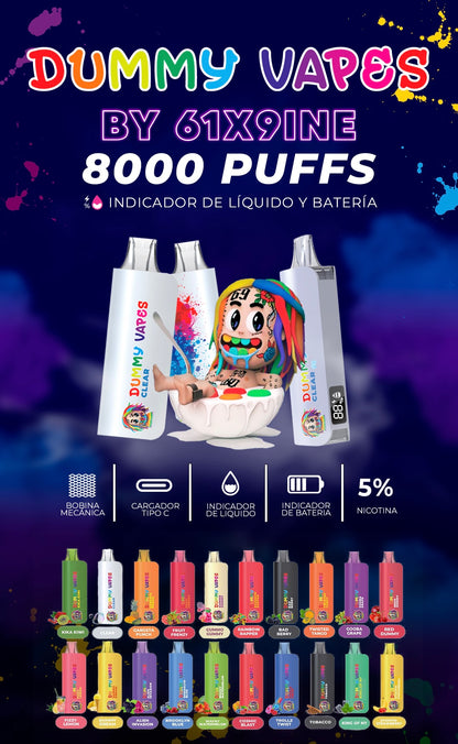 DUMMY VAPES BY 6IX9INE 8000 PUFFS