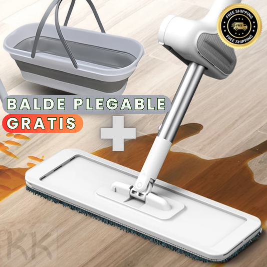 🔥 ¡Promoción Especial! - ¡Trapero Plano de Microfibra + Obsequio GRATIS! 🧼